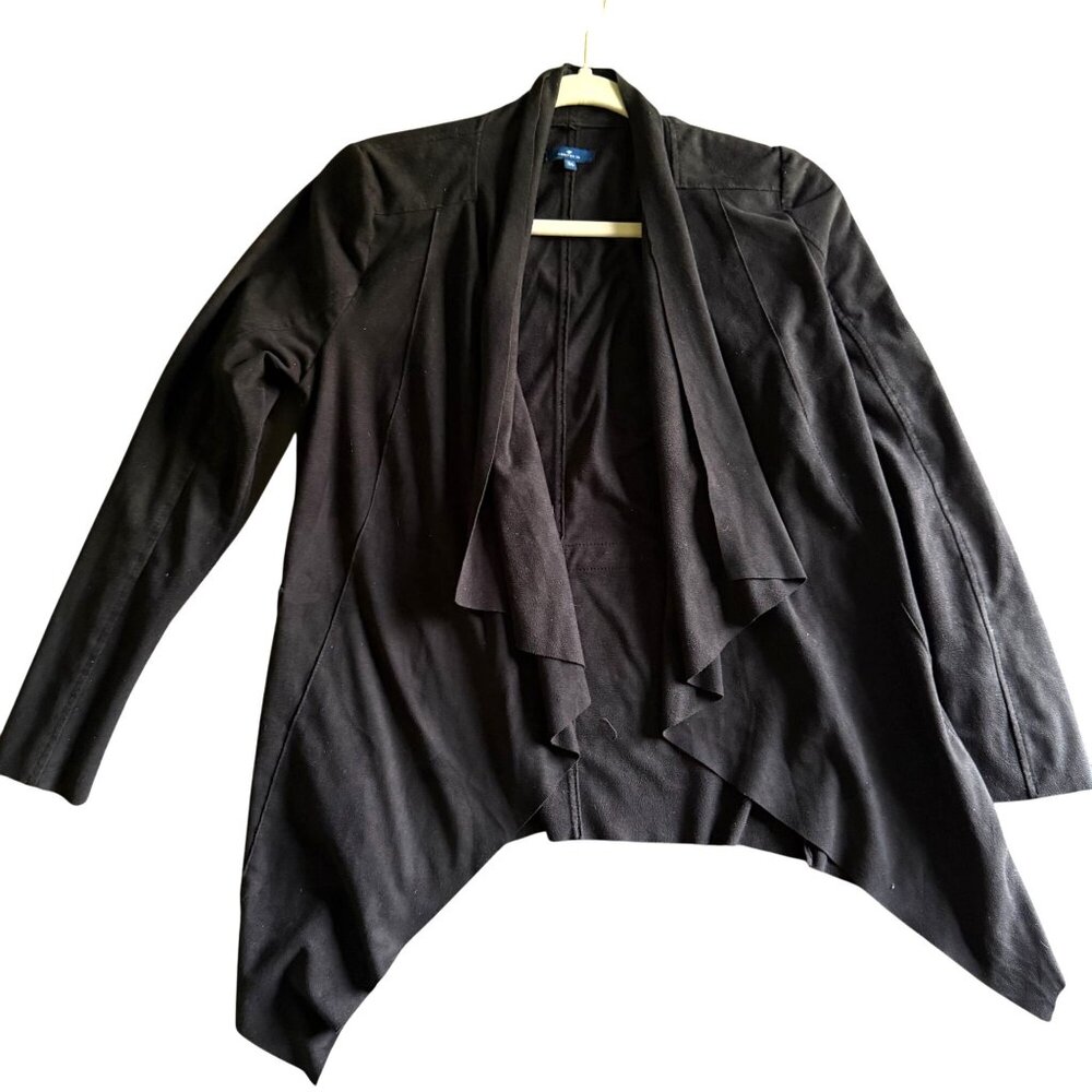 Tom Tailor Long Sleeve Open Front Cardigan Women's Size 36 Black Everyday